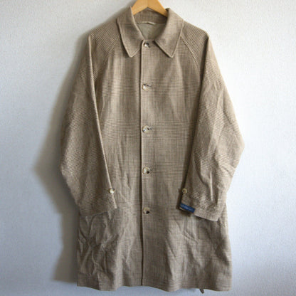 POLO RALPH LAUREN Silk Linen Wool Glen Check Coat Size 40S