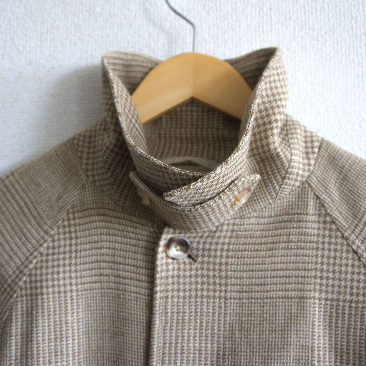 POLO RALPH LAUREN Silk Linen Wool Glen Check Coat Size 40S