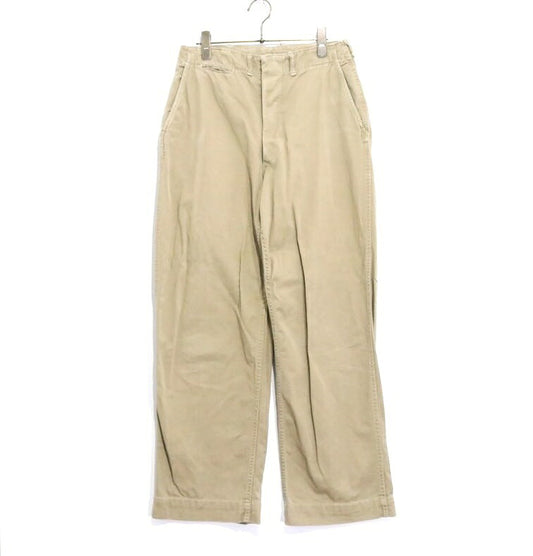 USMC 40s M-41 Military Chino Pants Beige Size W28