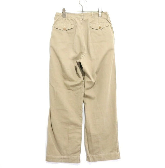 USMC 40s M-41 Military Chino Pants Beige Size W28