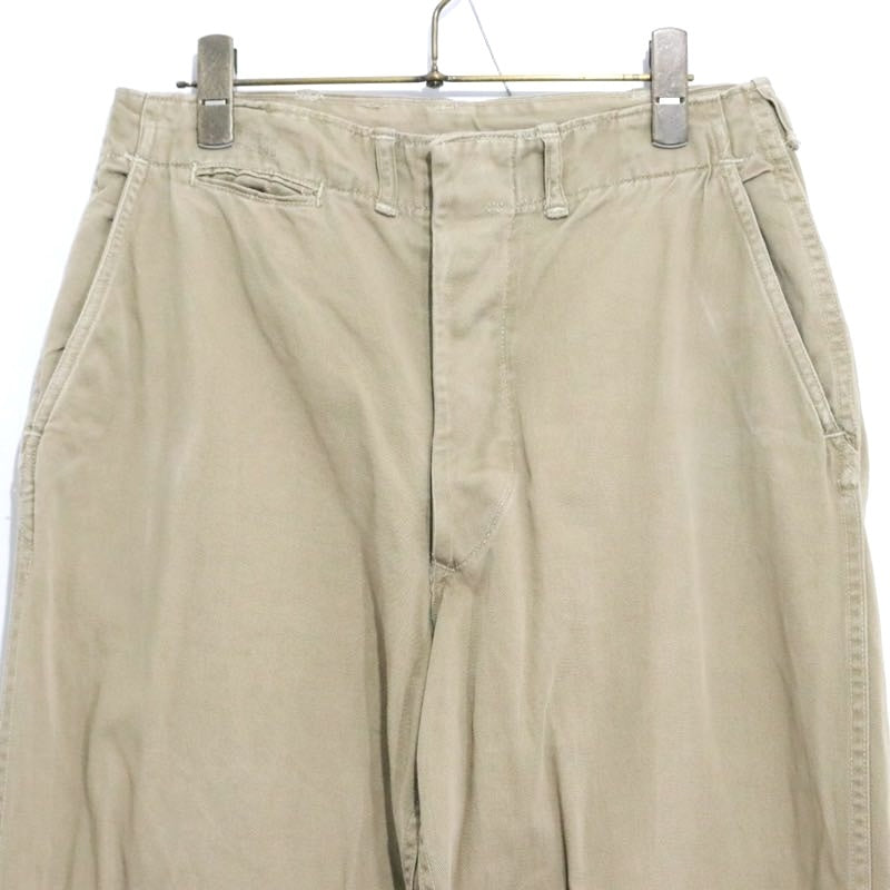 USMC 40s M-41 Military Chino Pants Beige Size W28