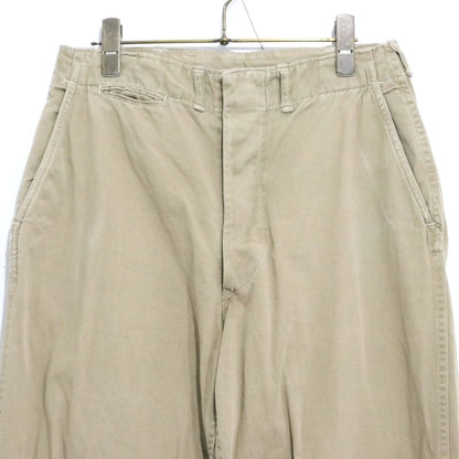 USMC 40s M-41 Military Chino Pants Beige Size W28