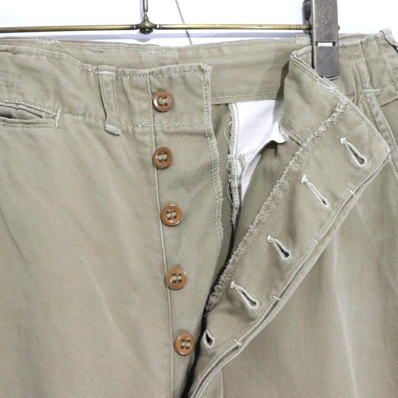 USMC 40s M-41 Military Chino Pants Beige Size W28