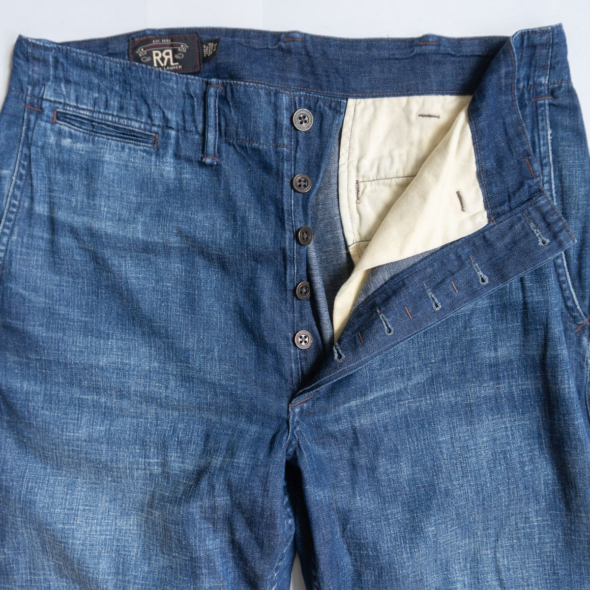 RRL Vintage Wash Denim Trouser Size 32×30