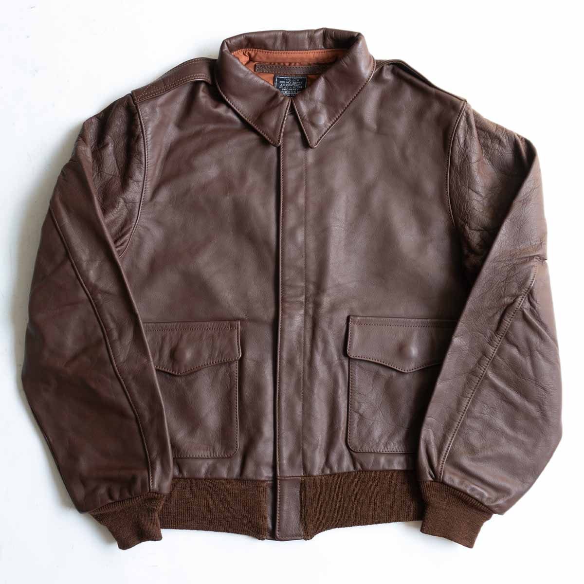 SEFTON CLOTHING CO. A-2 Leather Flight Jacket Brown Size 40