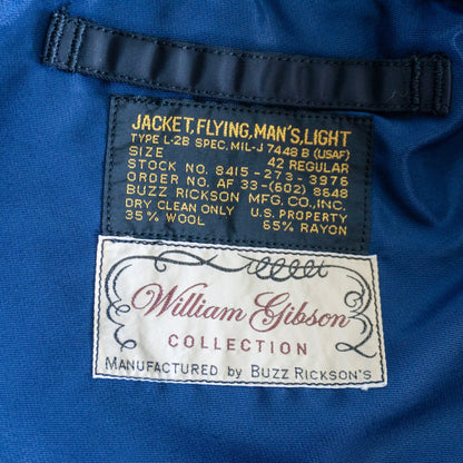 BUZZ RICKSON William Gibson L-2B Flight Jacket Black Size 42