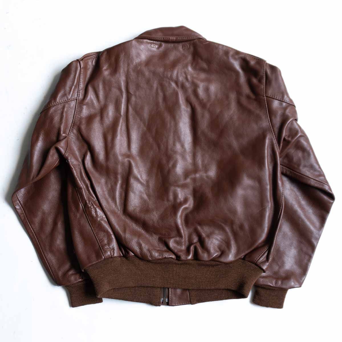 EASTMAN LEATHER CLOTHING A-2 Leather Jacket Brown Size L