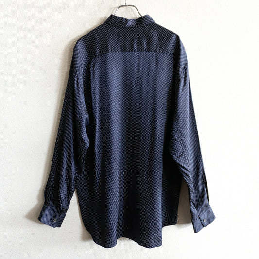 COMME des GARCONS SHIRT French Dot Rayon Shirt Navy Size L