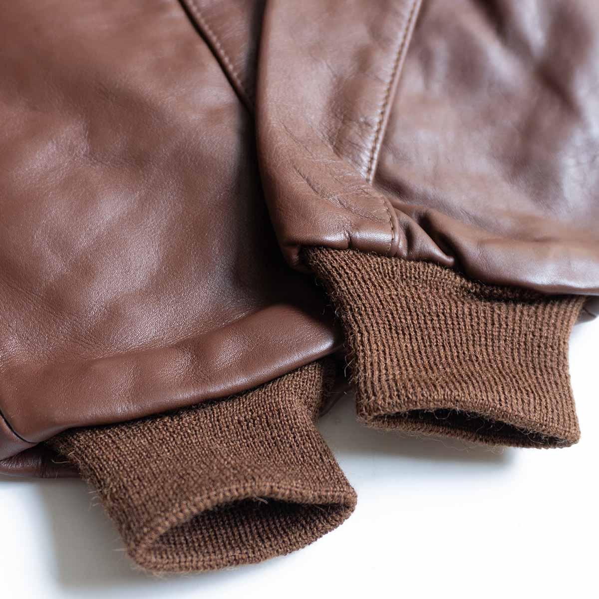 EASTMAN LEATHER CLOTHING A-2 Leather Jacket Brown Size L