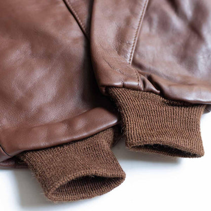 EASTMAN LEATHER CLOTHING A-2 Leather Jacket Brown Size L