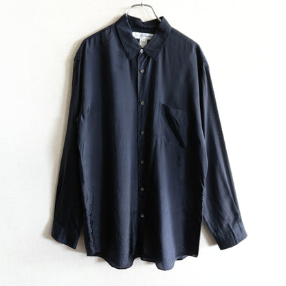 COMME des GARCONS SHIRT Cupro French-Made Shirt Blue Size L