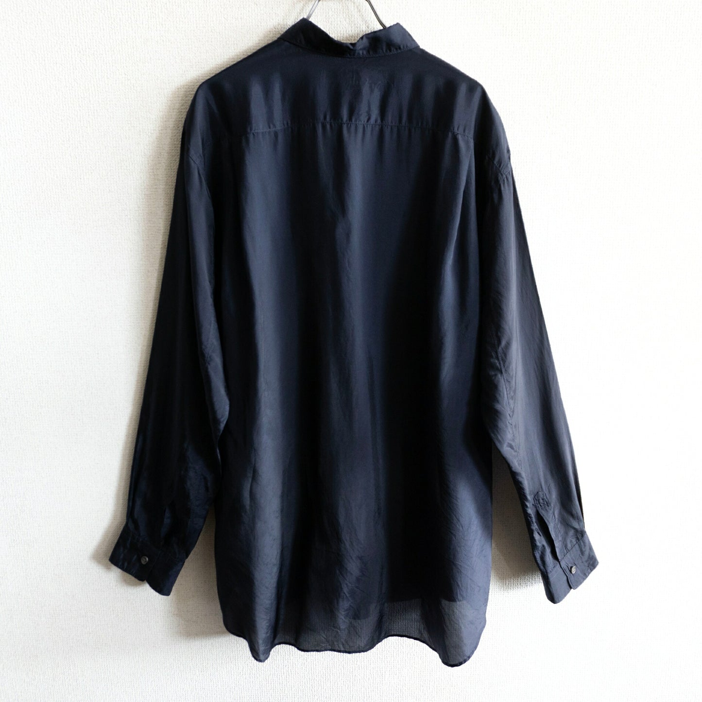 COMME des GARCONS SHIRT Cupro French-Made Shirt Blue Size L