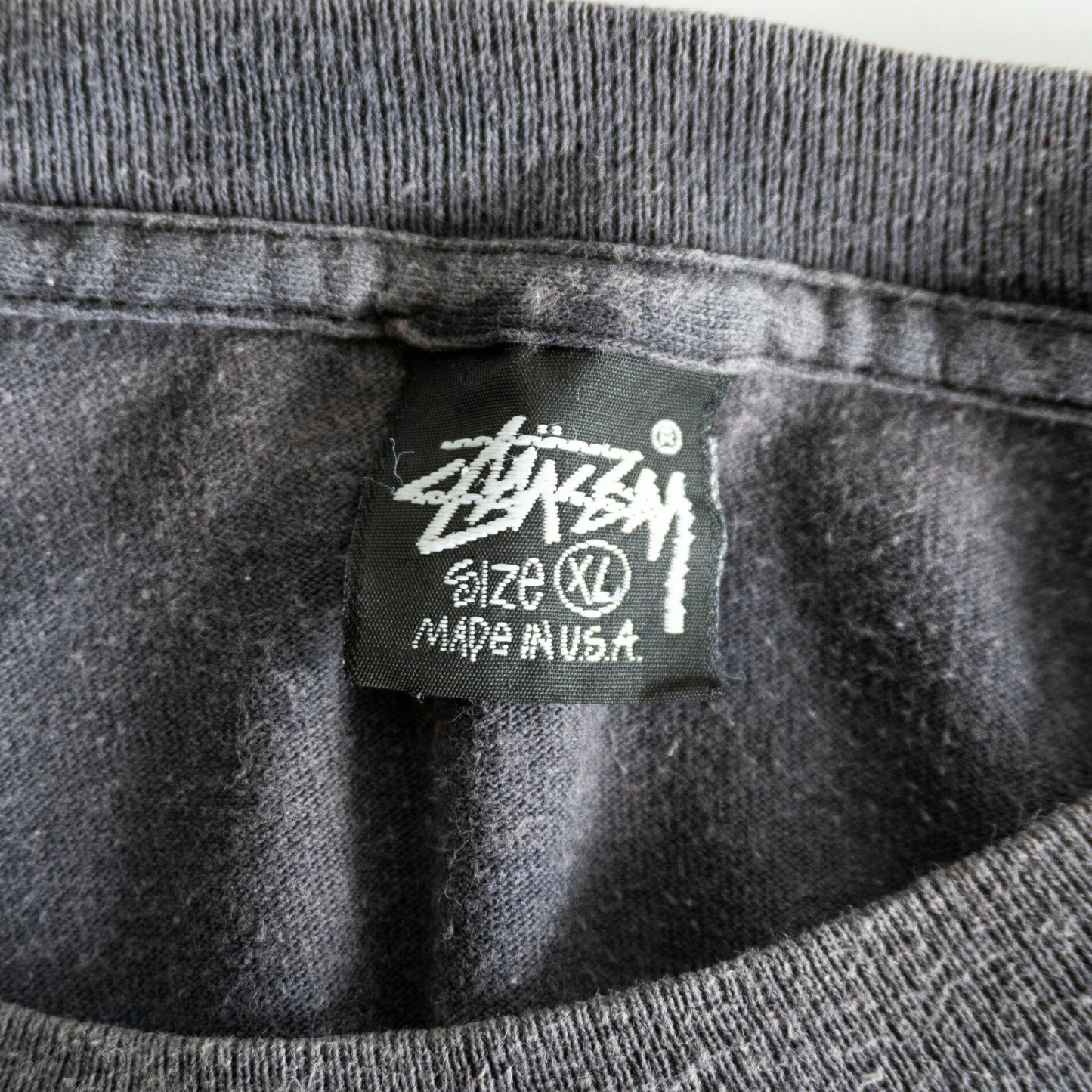 OLD STUSSY 90s USA Oversized Print T-Shirt Size USA