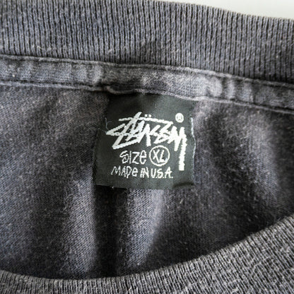 OLD STUSSY 90s USA Oversized Print T-Shirt Size USA