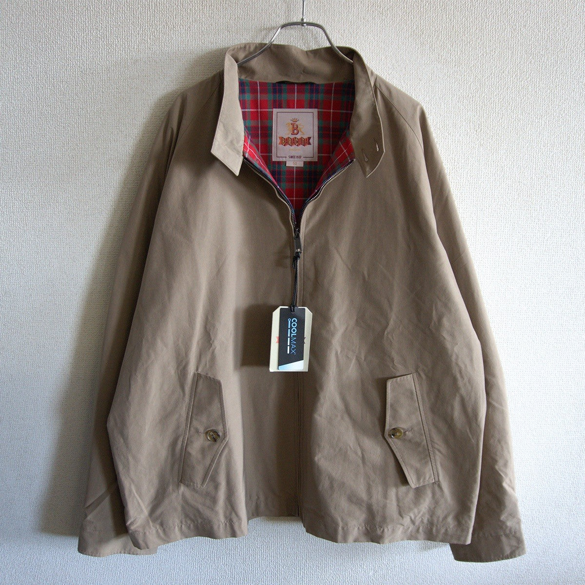 BARACUTA G4 Driving Coat Tan Swing Top Size 50
