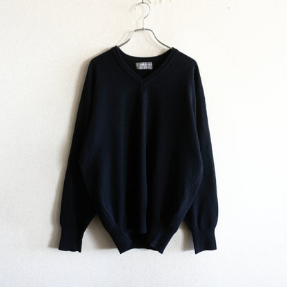 COMME des GARCONS HOMME 80s V-Neck Knit Black