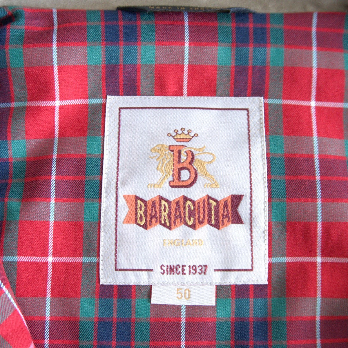 BARACUTA G4 Driving Coat Tan Swing Top Size 50