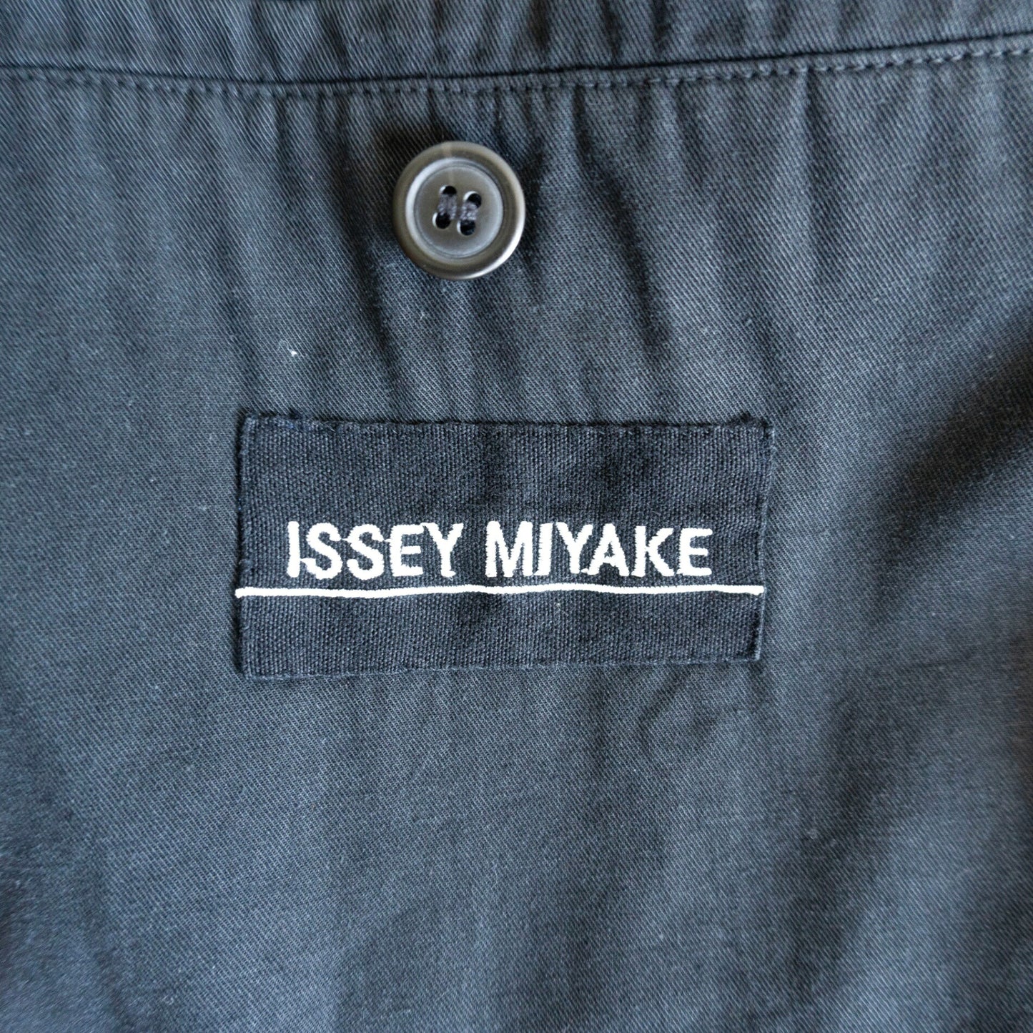 ISSEY MIYAKE MEN Mao Collar Cotton Jacket Black Size 4