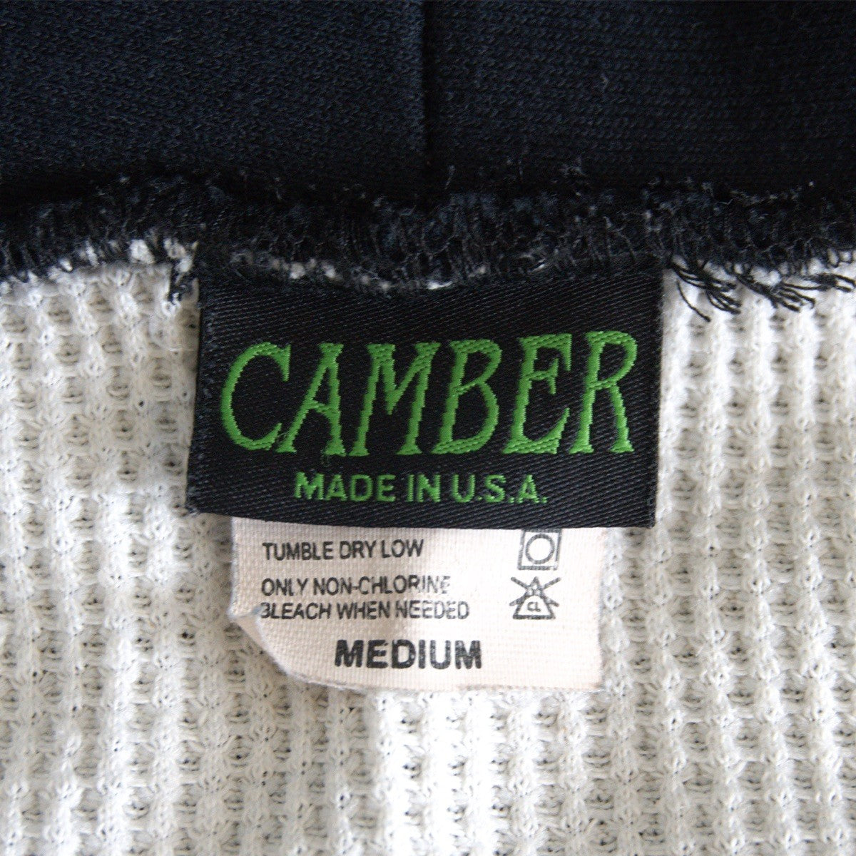 USA 90s Camber Thermal Zip Hoodie Black Size M