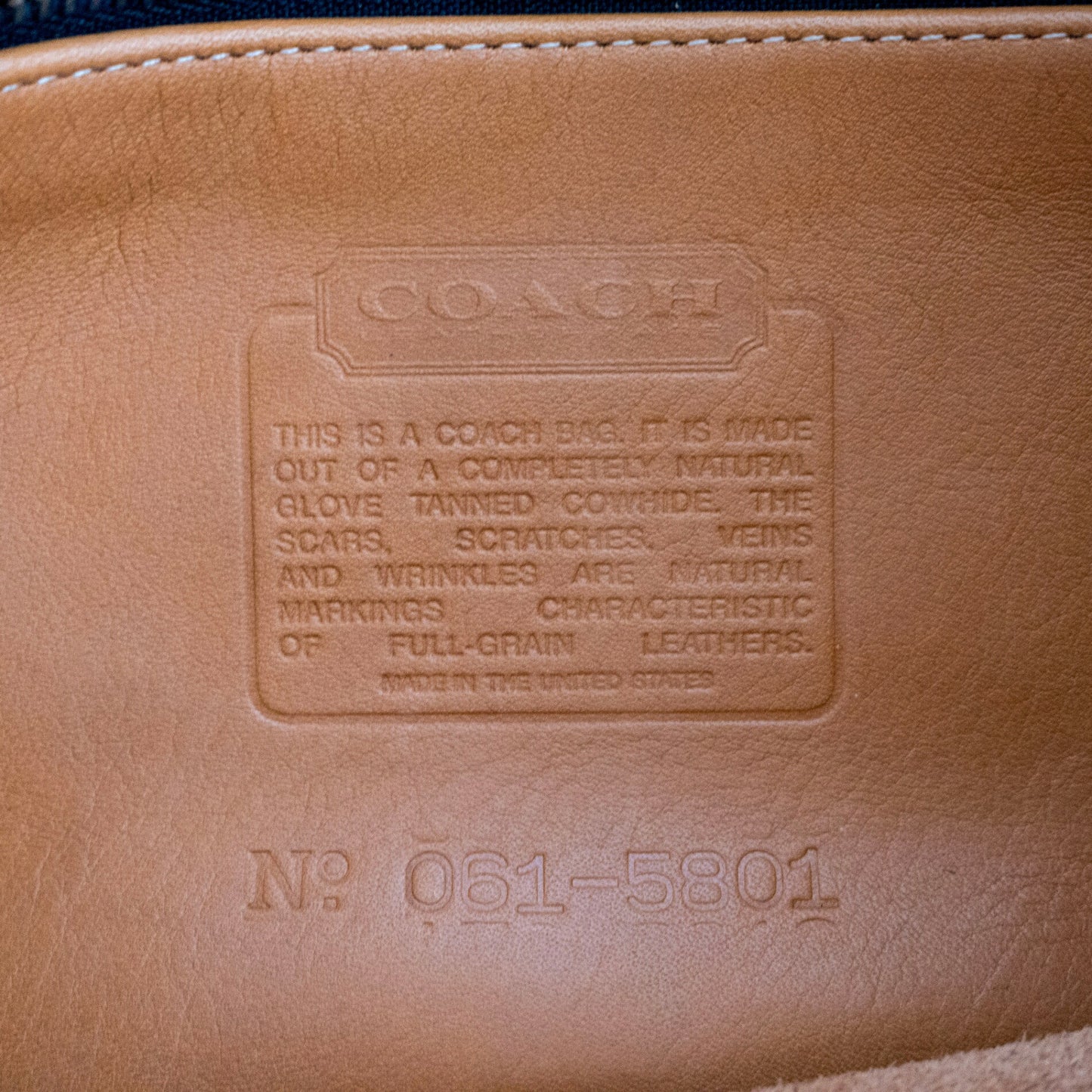 OLD COACH Leather Flap Shoulder Bag 5801 Camel Size ONE SIZE