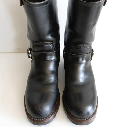 REDWING PT91 2268 Black Engineer Boots Made in USA Size 7