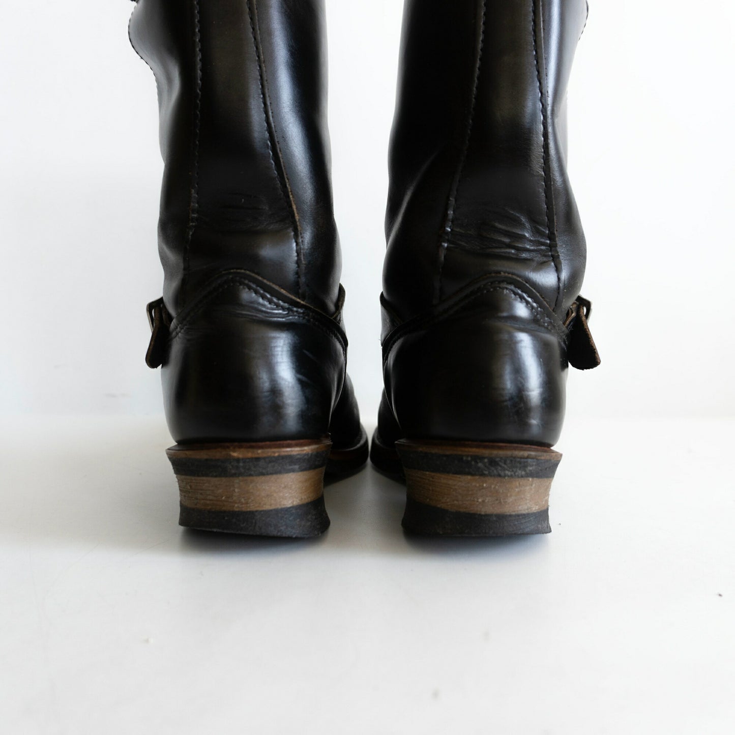 REDWING PT91 2268 Black Engineer Boots Made in USA Size 7