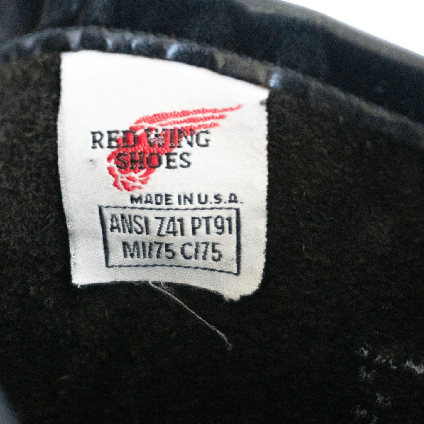 REDWING PT91 2268 Black Engineer Boots Made in USA Size 7
