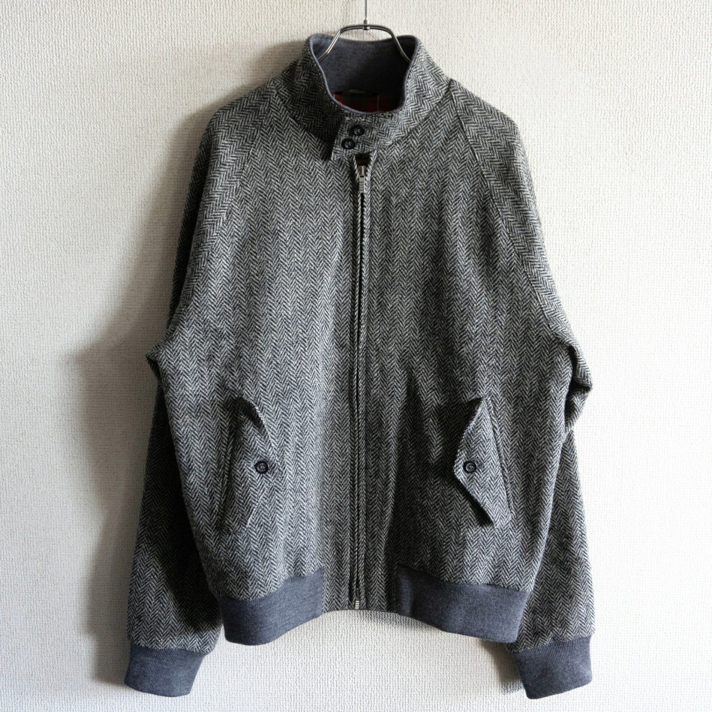BARACUTA x Harris Tweed G9 Harrington Jacket Size 40