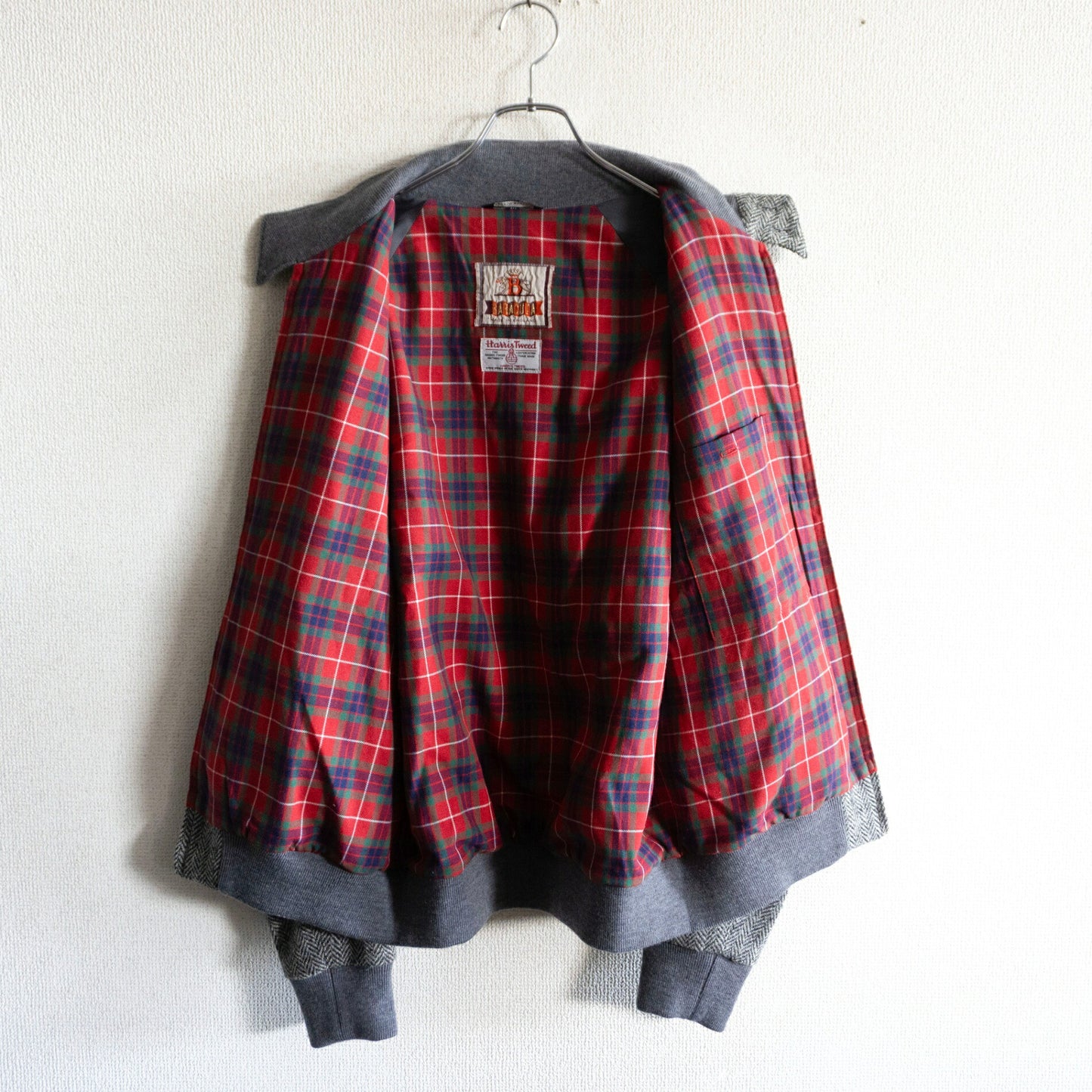 BARACUTA x Harris Tweed G9 Harrington Jacket Size 40