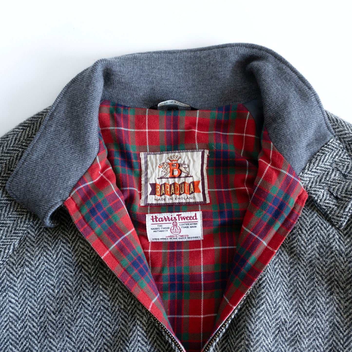 BARACUTA x Harris Tweed G9 Harrington Jacket Size 40