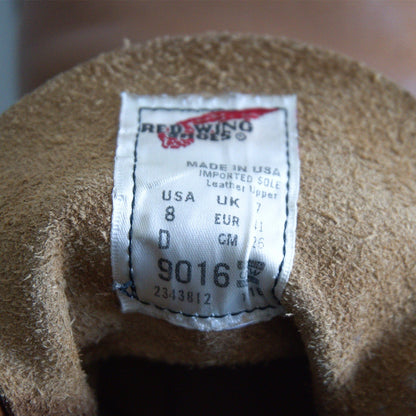 REDWING 9016 Beckman Round Boots Cigar Made in USA Size 8