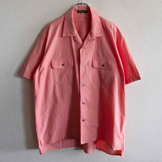 Y's for men Salmon Pink Short Sleeve Fit Shirt