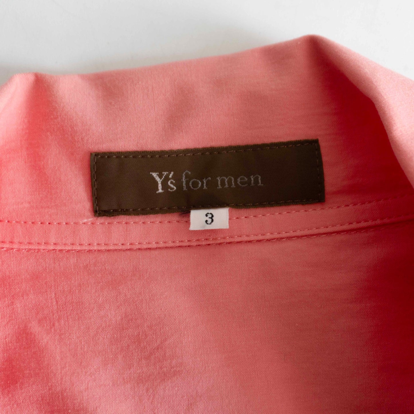 Y's for men Salmon Pink Short Sleeve Fit Shirt