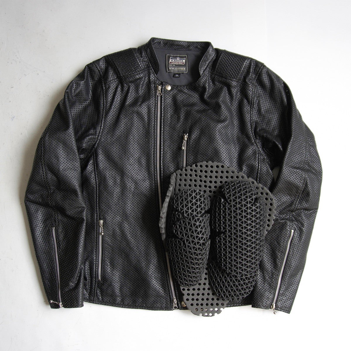 KADOYA Perforated Single Riders Jacket Size 3L