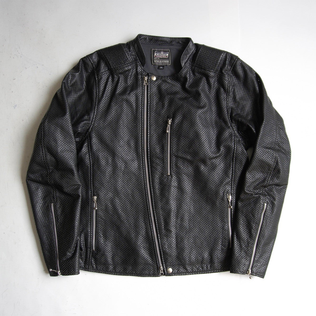 KADOYA Perforated Single Riders Jacket Size 3L