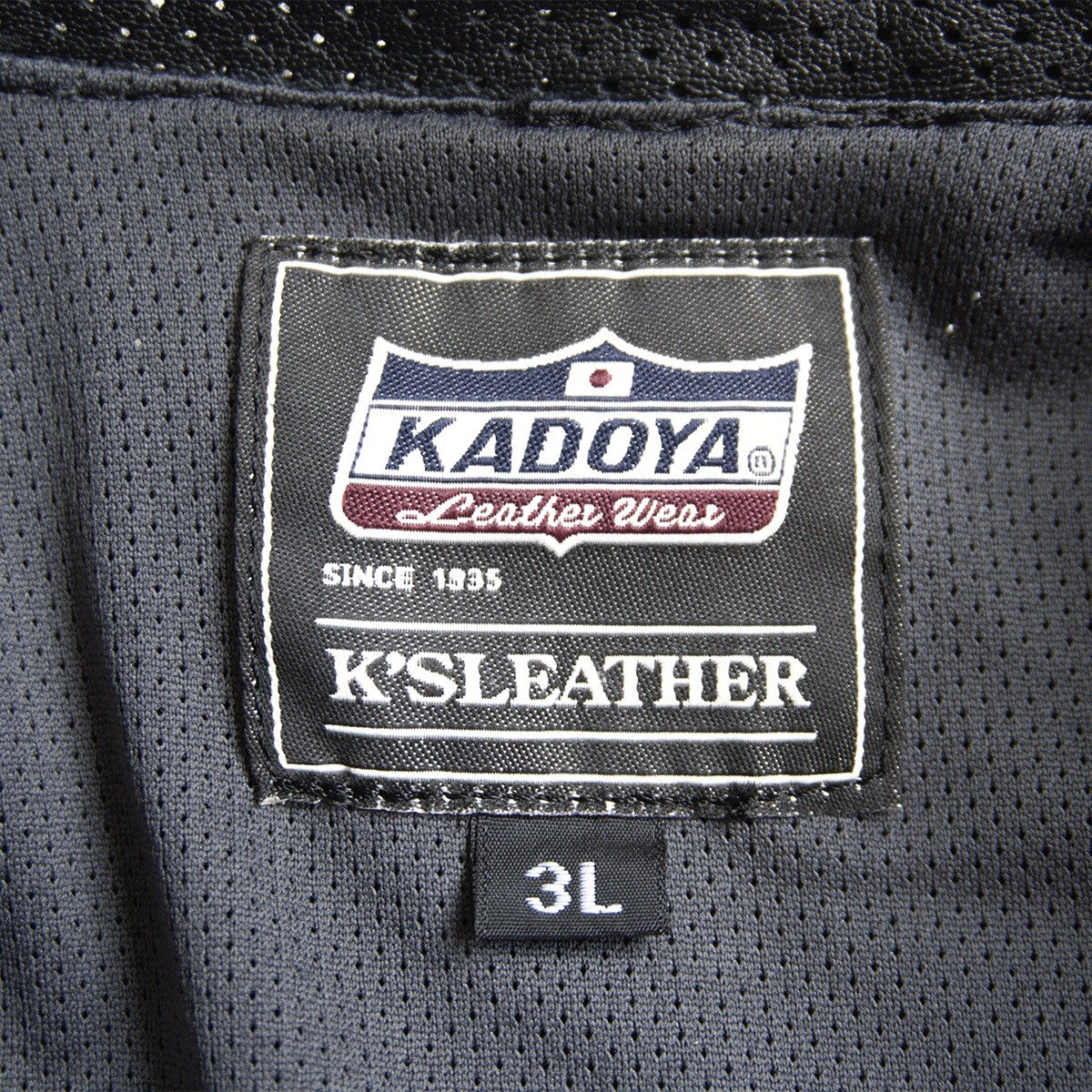 KADOYA Perforated Single Riders Jacket Size 3L