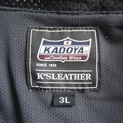 KADOYA Perforated Single Riders Jacket Size 3L