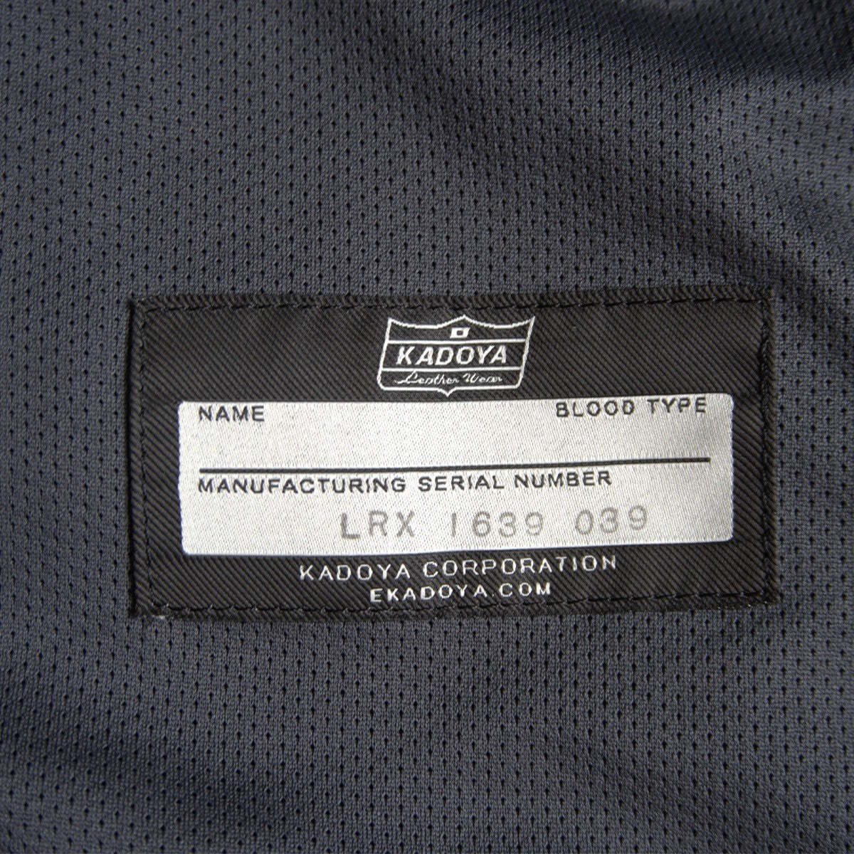 KADOYA Perforated Single Riders Jacket Size 3L