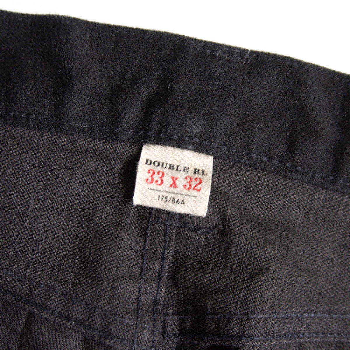 RRL Black Slim Fit Jeans Size 33×32
