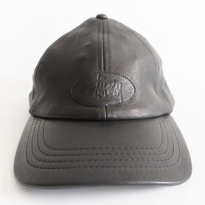 STUSSY Sheepskin Black Baseball Cap Size ONE SIZE