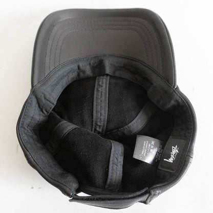 STUSSY Sheepskin Black Baseball Cap Size ONE SIZE