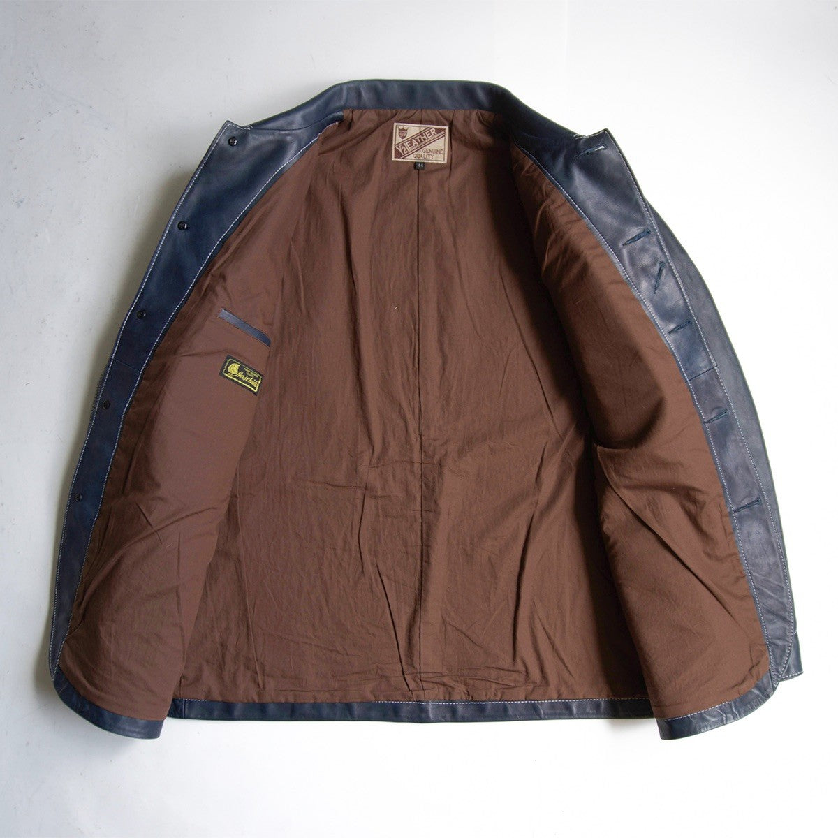 LEATHER Y'2 Indigo Horsehide Coverall Jacket Size 44