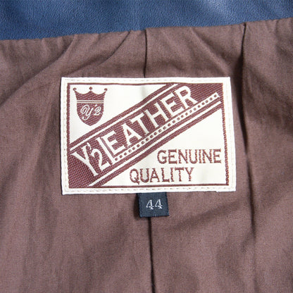 LEATHER Y'2 Indigo Horsehide Coverall Jacket Size 44