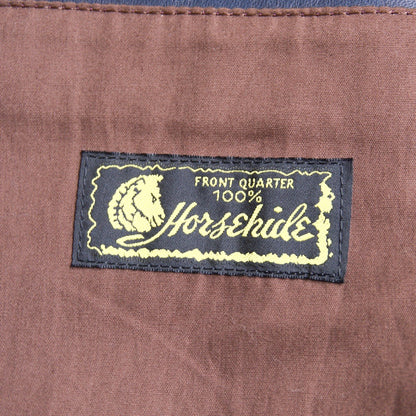 LEATHER Y'2 Indigo Horsehide Coverall Jacket Size 44