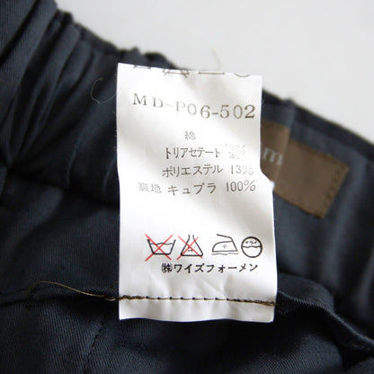 Y's for men Wide Easy Slacks Black Pants Size S