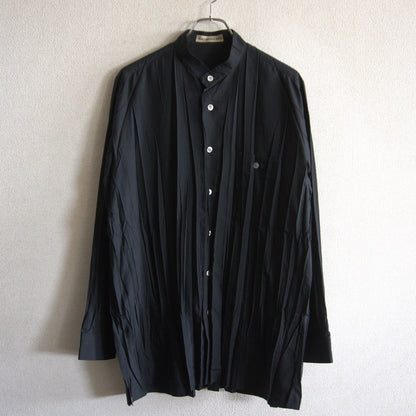 ISSEY MIYAKE MEN Pleated Shirt Black Size M
