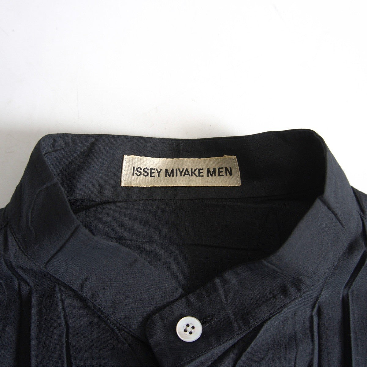 ISSEY MIYAKE MEN Pleated Shirt Black Size M