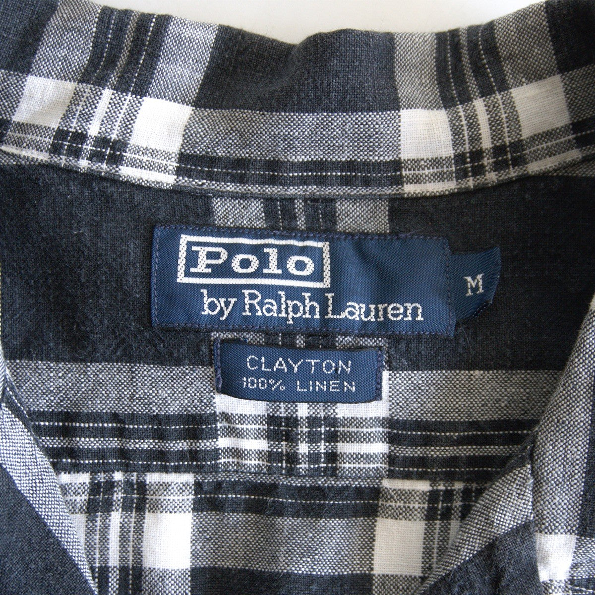 POLO RALPH LAUREN Clayton Linen Open Collar Shirt Size M