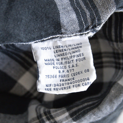 POLO RALPH LAUREN Clayton Linen Open Collar Shirt Size M