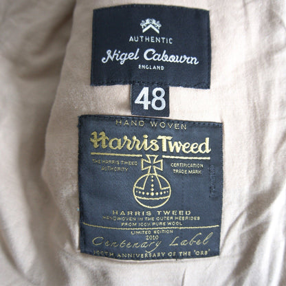 NIGEL CABOURN Mallory Harris Tweed Jacket Size 48